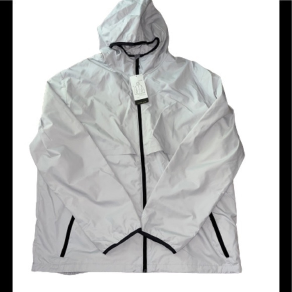 Champion light gray lightweight packable jacket NWT size XXL